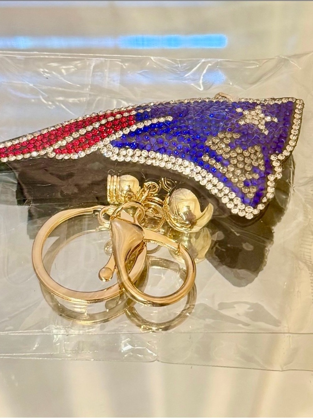 New Patriots Keychain Bag Charm